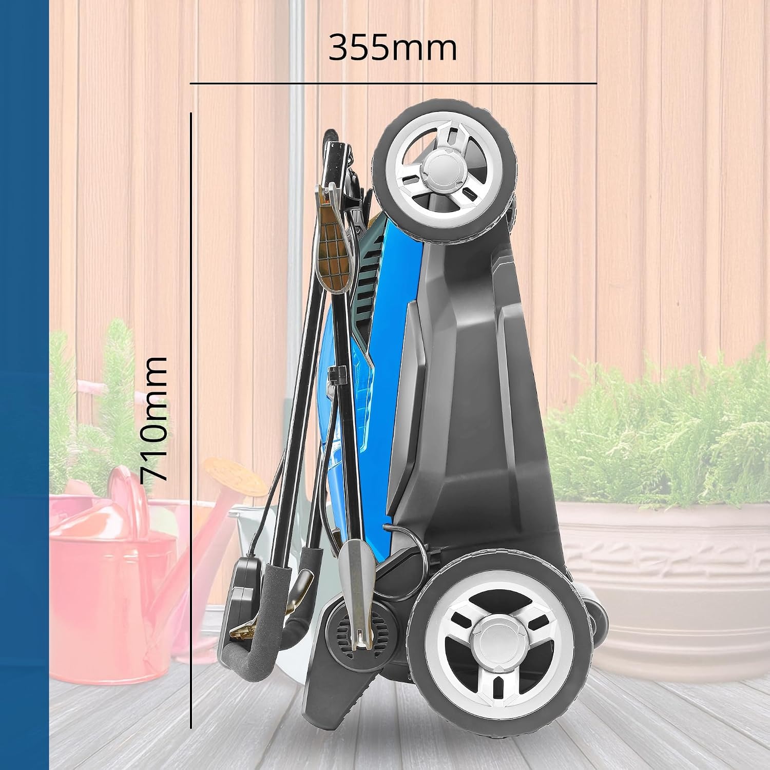 HYUNDAI HYM3800E Rear Roller Electric Lawn Mower, detail view