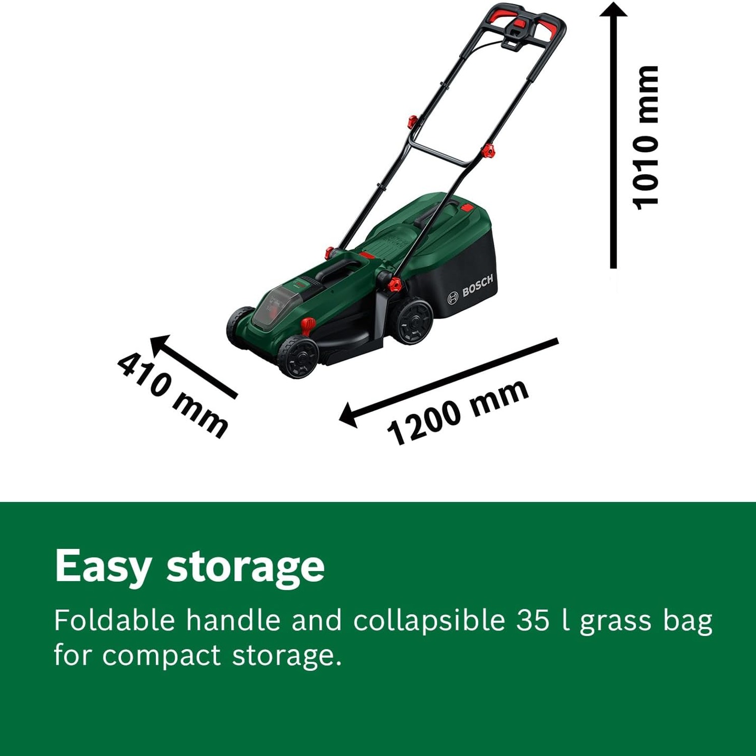 Bosch Rotak 18V-32 Cordless Lawn Mower Kit: image 3