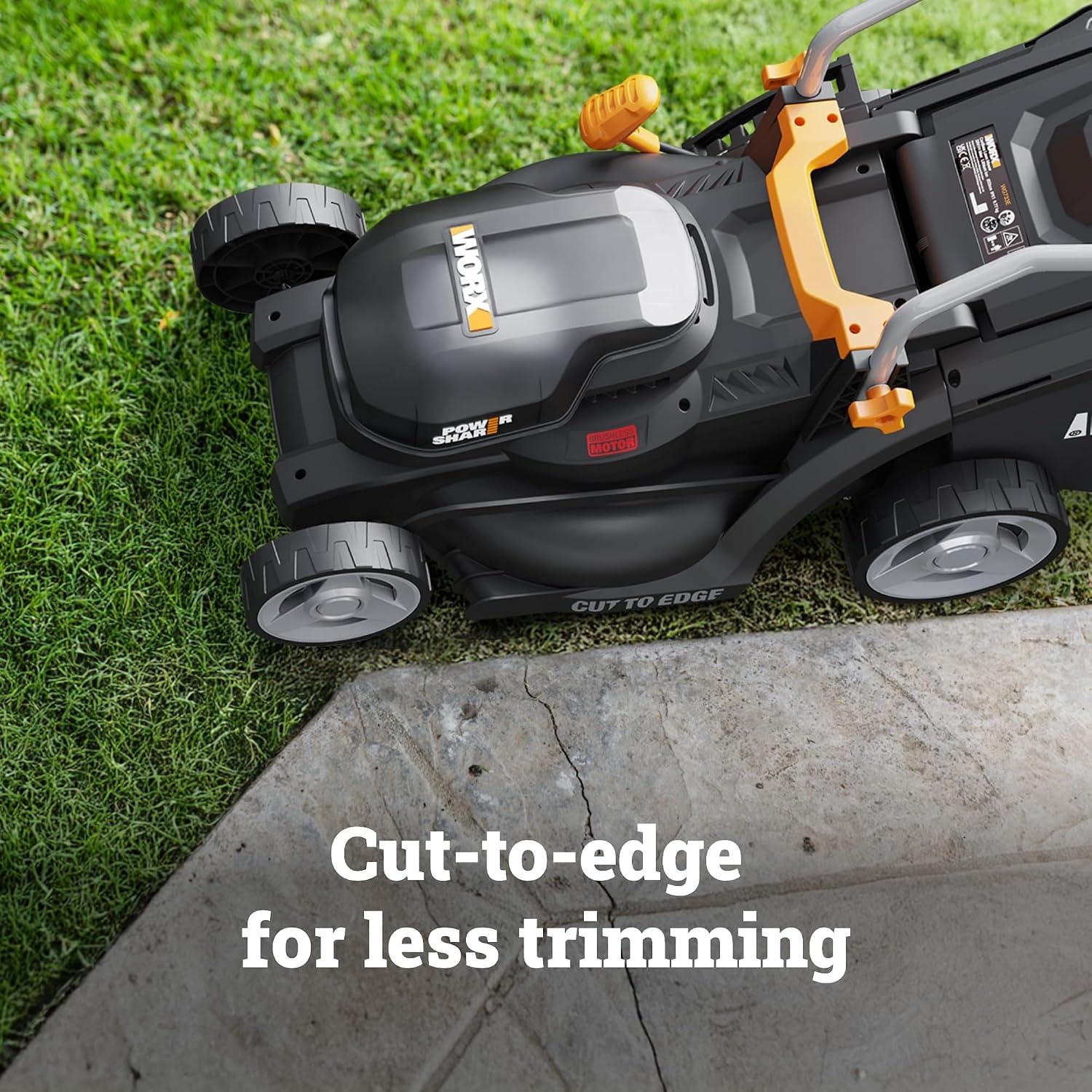 WORX WG733E 33cm Cordless Lawn Mower: image 6