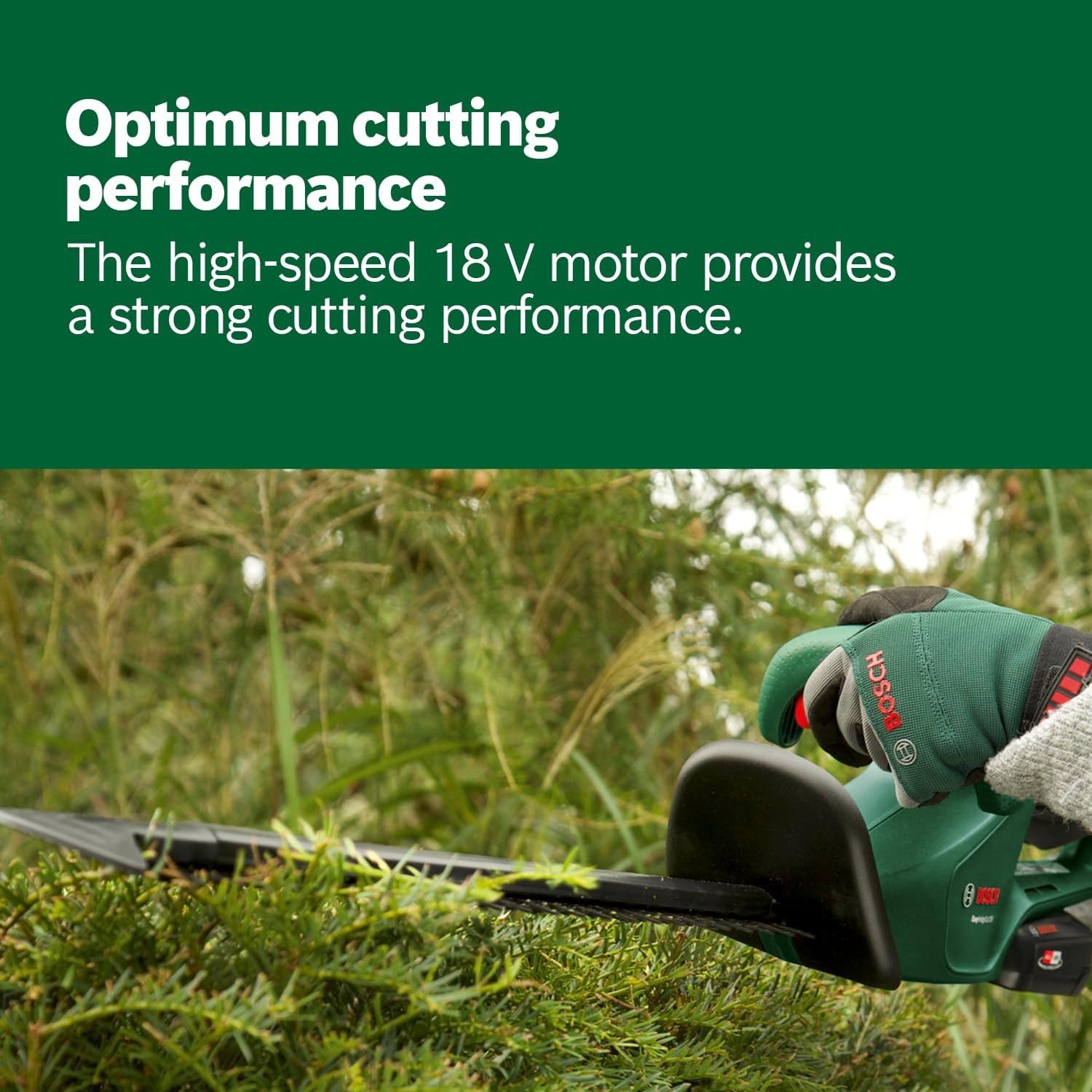 Bosch EasyHedgeCut 18-45 Cordless Hedge Trimmer Bare Tool: image 6