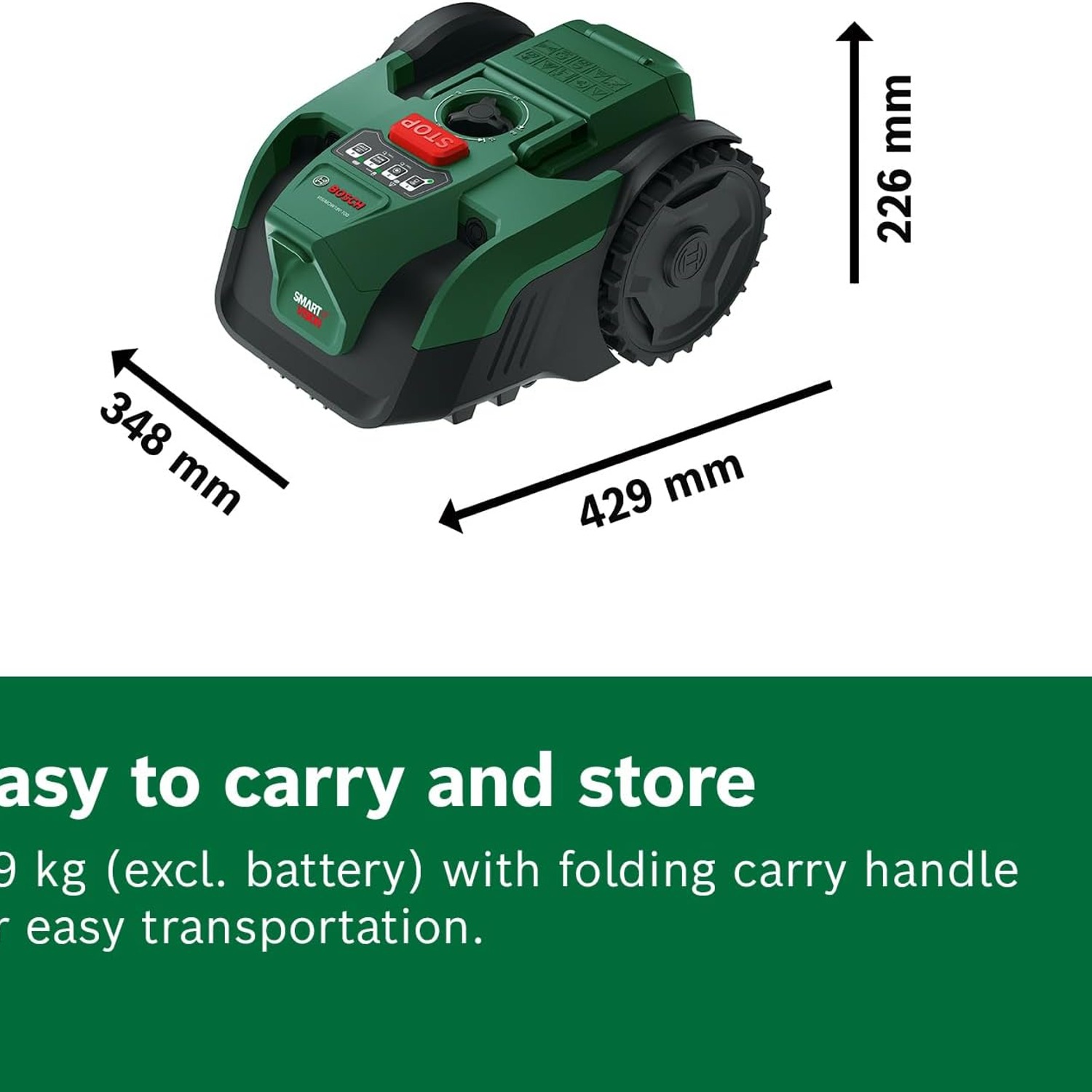 Bosch VisiMow100 18V Robot Lawn Mower Set